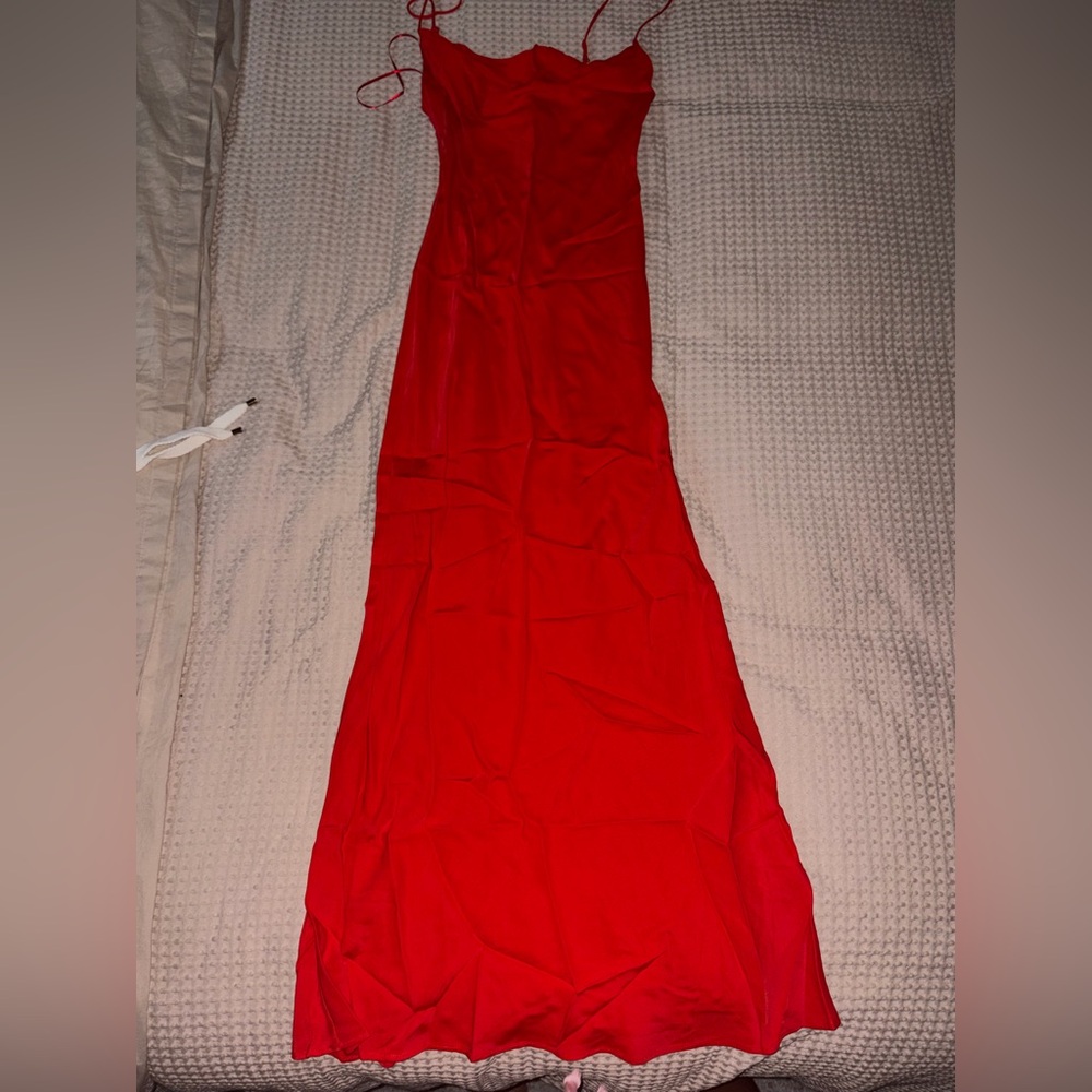 Zara Vibrant Red Maxi Dress